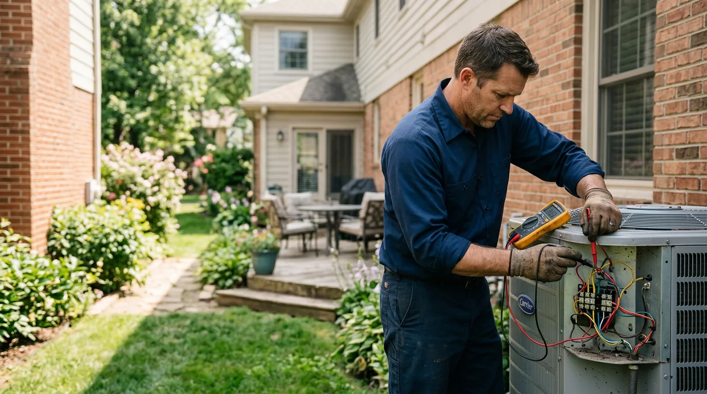 HVAC technician working near Sparta, TN